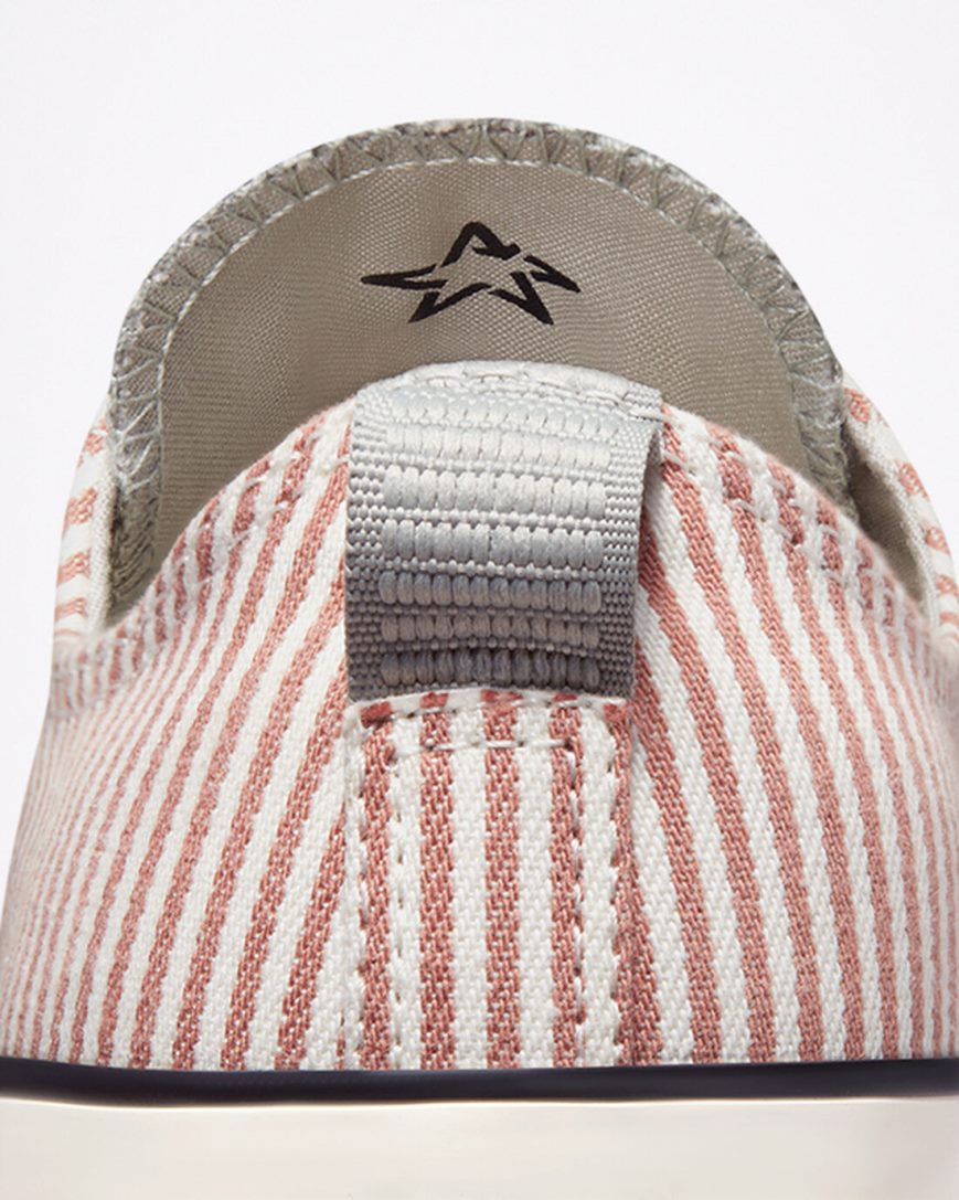 Tenisi Dama Converse Chuck 70 Crafted Stripe Masline Verzi | RO FTUIC641